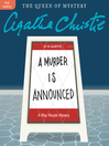 Cover image for A Murder Is Announced